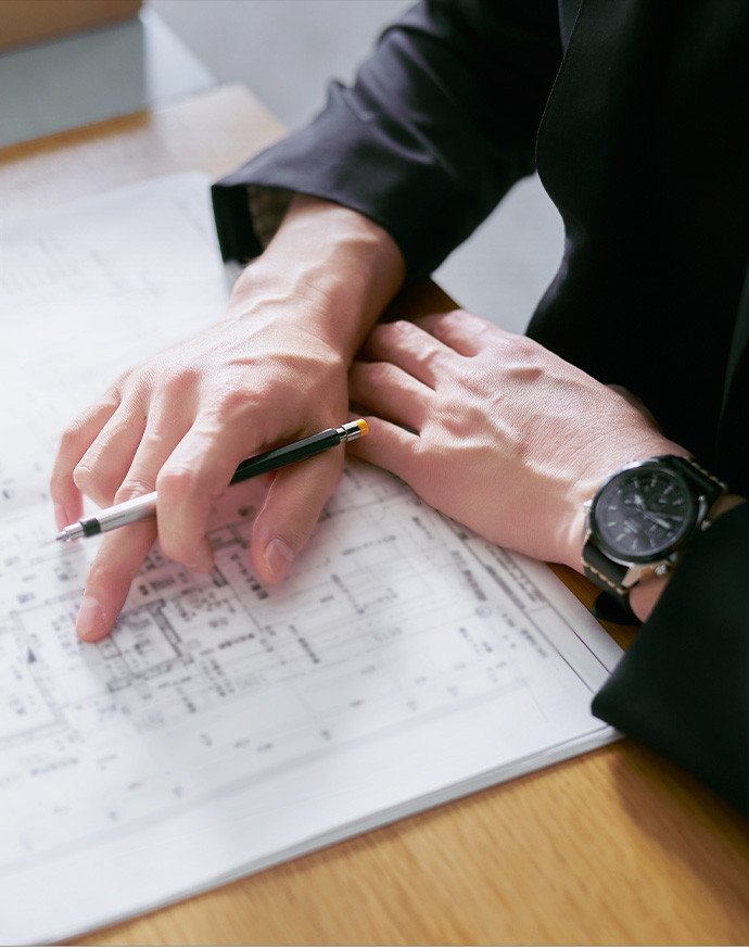 お施主さまと“ともに創る”家づくり。